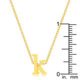 Golden Initial K Pendant