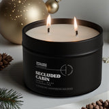 Secluded Cabin Candle 10.6 oz – Bergamot, Cedarwood & Smoked Amber - Ocean Monroe