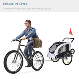 Elite II 2-In-1 Pet Dog Bike Trailer and Stroller