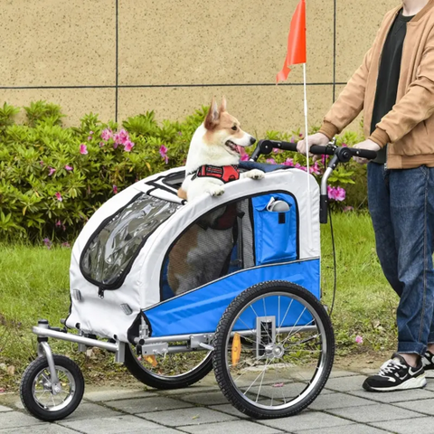 Elite II 2-In-1 Pet Dog Bike Trailer and Stroller