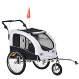 Elite II 2-In-1 Pet Dog Bike Trailer and Stroller