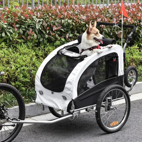 Elite II 2-In-1 Pet Dog Bike Trailer and Stroller