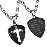Men's Black R2 Shield Cross