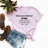 You've Been Promoted from Cat Aunt to Human Aunt T-Shirt - Ocean Monroe