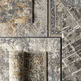 Alabaster Abstract Thick Luxe Rug