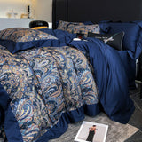 Vintage European Elegant Printed Cotton Sateen Bedding Set | 3CARATS