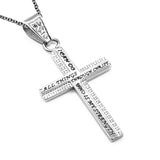 Women's CZ Cable Cross Necklace