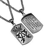 Alpha Omega Dog Tag Necklace