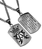 Alpha Omega Dog Tag Necklace