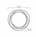 Basay Round Silver Gray Mirror - Ocean Monroe