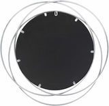 Basay Round Silver Gray Mirror - Ocean Monroe