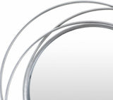 Basay Round Silver Gray Mirror - Ocean Monroe