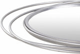 Basay Round Silver Gray Mirror - Ocean Monroe