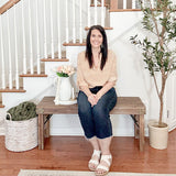 Vintage-Inspired Reclaimed Wood Folding Bench