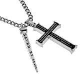 Black Cross Nail Necklace