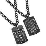 Black Chain Cross Necklace