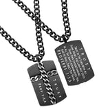 Black Chain Cross Necklace