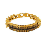 Gold Diamond Back Bracelet