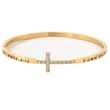 Cross Bangle Bracelet