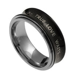 Black Spinner Ring - True Love Waits