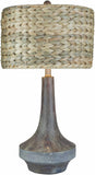 Kabankalan Seagrass Resin Table Lamp - Ocean Monroe