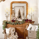 Freestanding Antique Iron Candelabra, Set of Two