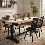 Matte Black 11-Taper Candle Holder