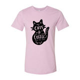 Cat And Coffee T-Shirt - Ocean Monroe