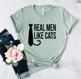 Real Men Like Cat T-Shirt - Ocean Monroe