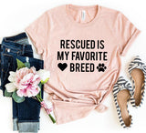 Rescued Is My Favorite Place T-Shirt - Ocean Monroe