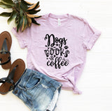 Dogs Books Coffee T-Shirt - Ocean Monroe