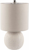 Manaloal Beige Textured Table Lamp - Ocean Monroe