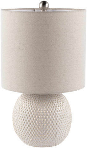 Manaloal Beige Textured Table Lamp - Ocean Monroe