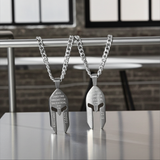 Black Helmet Necklace