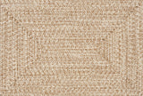 Cream Braided Faux Jute Rug
