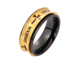 Four Cross Spinner Ring