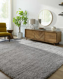 Siari Solid Medium Gray Shag Rug - Ocean Monroe