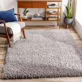 Siari Solid Medium Gray Shag Rug - Ocean Monroe