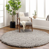 Siari Solid Medium Gray Shag Rug - Ocean Monroe