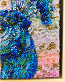 Golden Hour Peacock ( Fully Beaded Artwork ) - Ocean Monroe