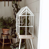 Greenhouse Inspired Outdoor Plant Stand
