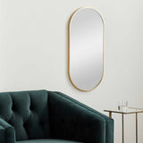 Hagenburg Gold Iron Frame Mirror - Ocean Monroe