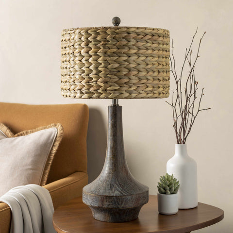 Kabankalan Seagrass Resin Table Lamp - Ocean Monroe