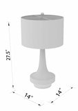 Kabankalan Seagrass Resin Table Lamp - Ocean Monroe
