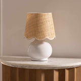 Theisseil Beige Table Lamp - Ocean Monroe