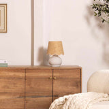 Theisseil Beige Table Lamp - Ocean Monroe