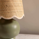 Theisseil Green Table Lamp - Ocean Monroe