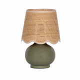 Theisseil Green Table Lamp - Ocean Monroe