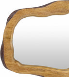 Louiseville Gold Frame Round Mirror - Ocean Monroe
