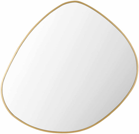 Lochovice Gold Distressed Wood Mirror - Ocean Monroe